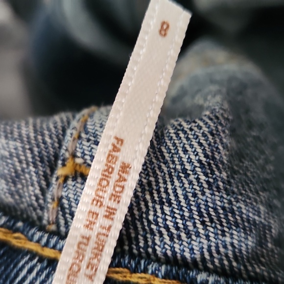 Free People destroyed button up jean skirt - Picture 8 of 9